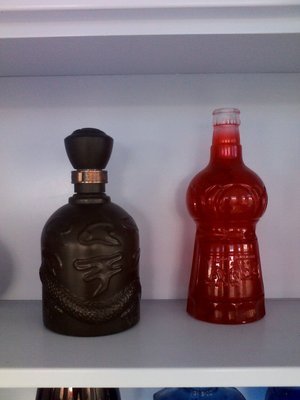 【玻璃廠 出口玻璃瓶 酒瓶 噴涂酒瓶 噴漆烤花絲印加工】價格,廠家,圖片,塑料類印刷,上海霞影實業(yè)-